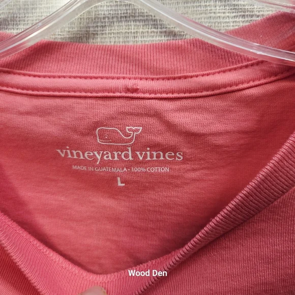 Vineyard Vines Men's Large sailboat coral  Short Sleeve Tee - Picture 4 of 8